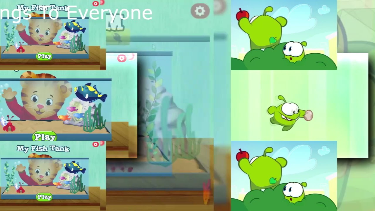 74 Shuric Scans With Are Slides (Daniel Tiger Neighborhood Vs Om Nom)