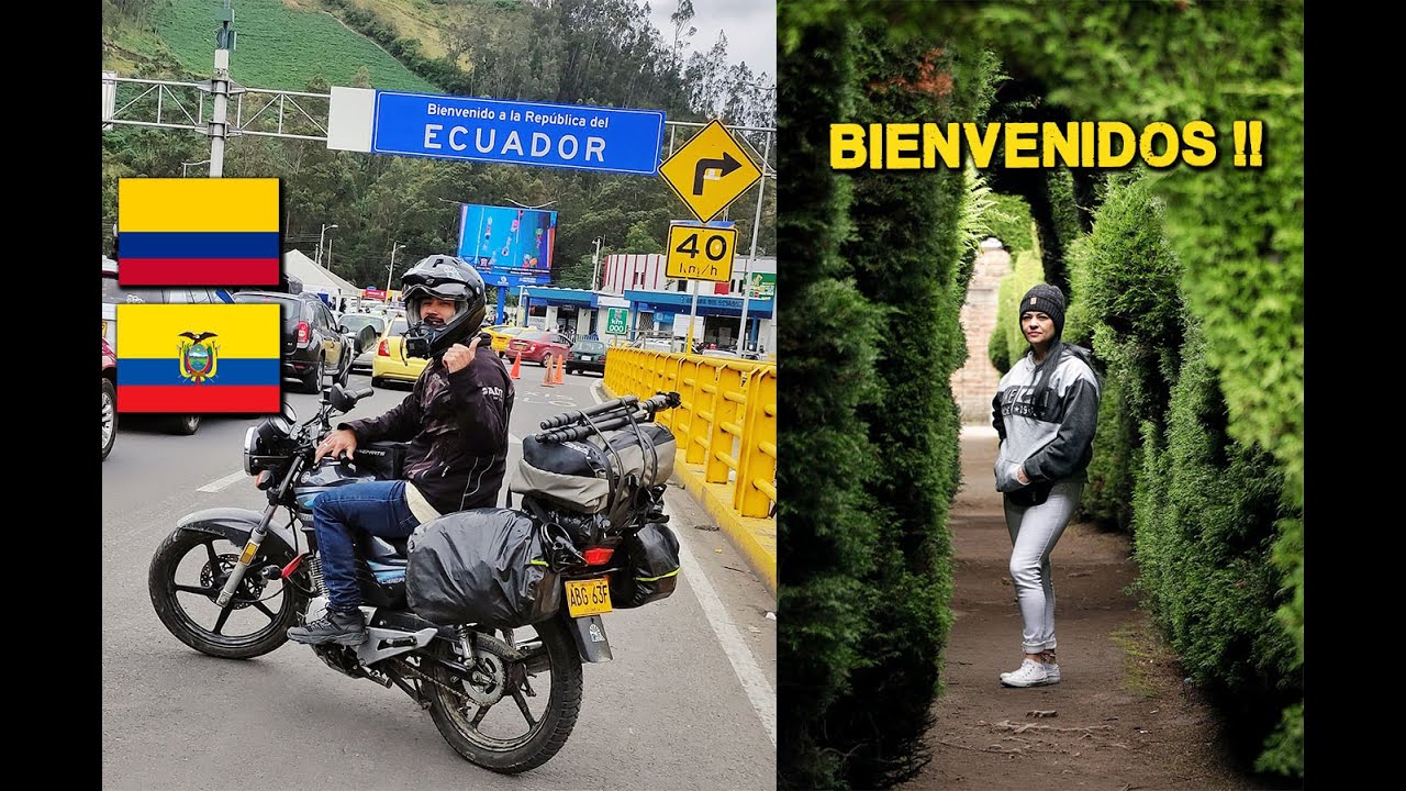 Cruce de frontera COLOMBIA - ECUADOR EN MOTO ( viaje en moto libero 125 ) # 5