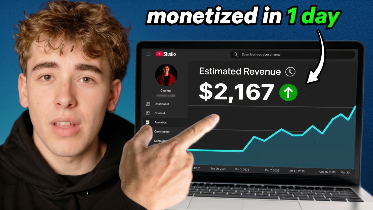 I MONETISED A NEW Faceless YouTube Channel in 7 Days (Here is how)