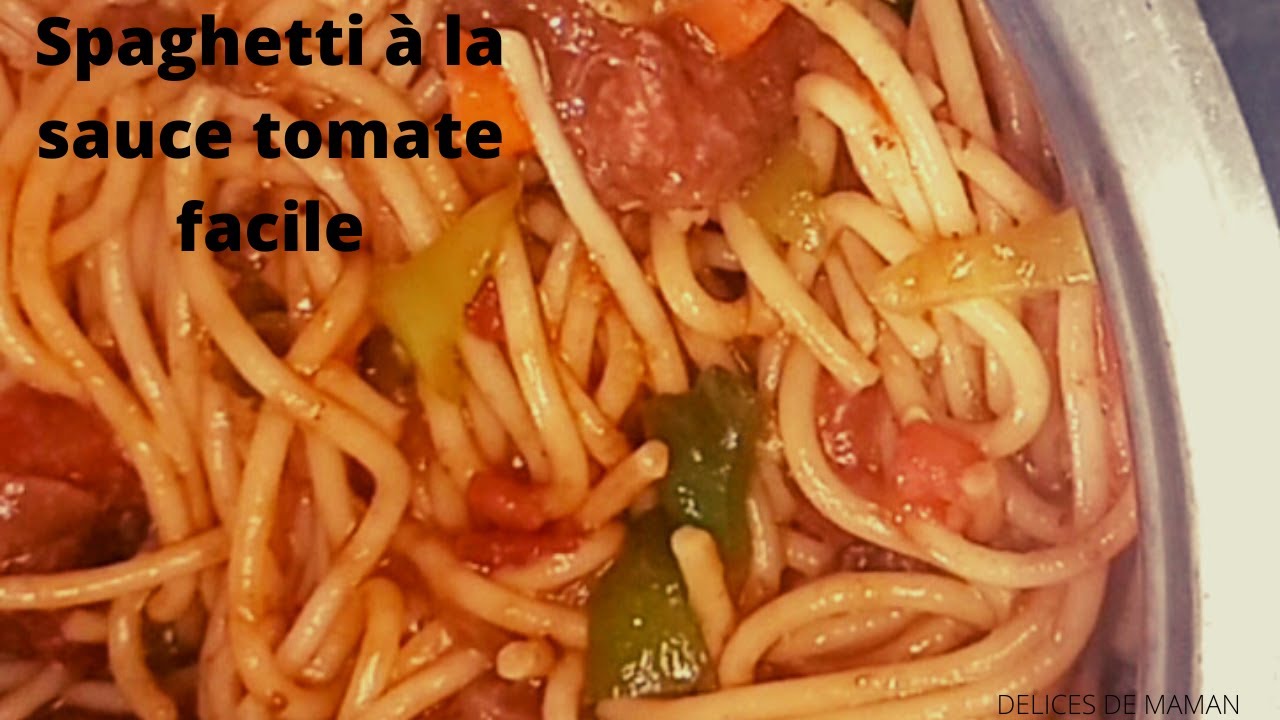 Spaghetti à la sauce tomate autrement// spaghetti comme chez Diallo//Pasta with tomato sauce