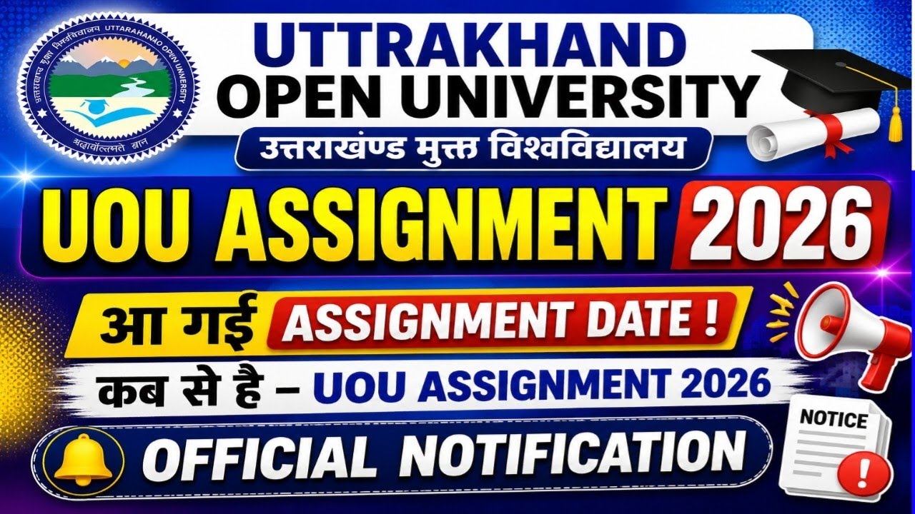 Uou Assignment 2026 | Uou Online Assignment | Uou Assignment Kaise de