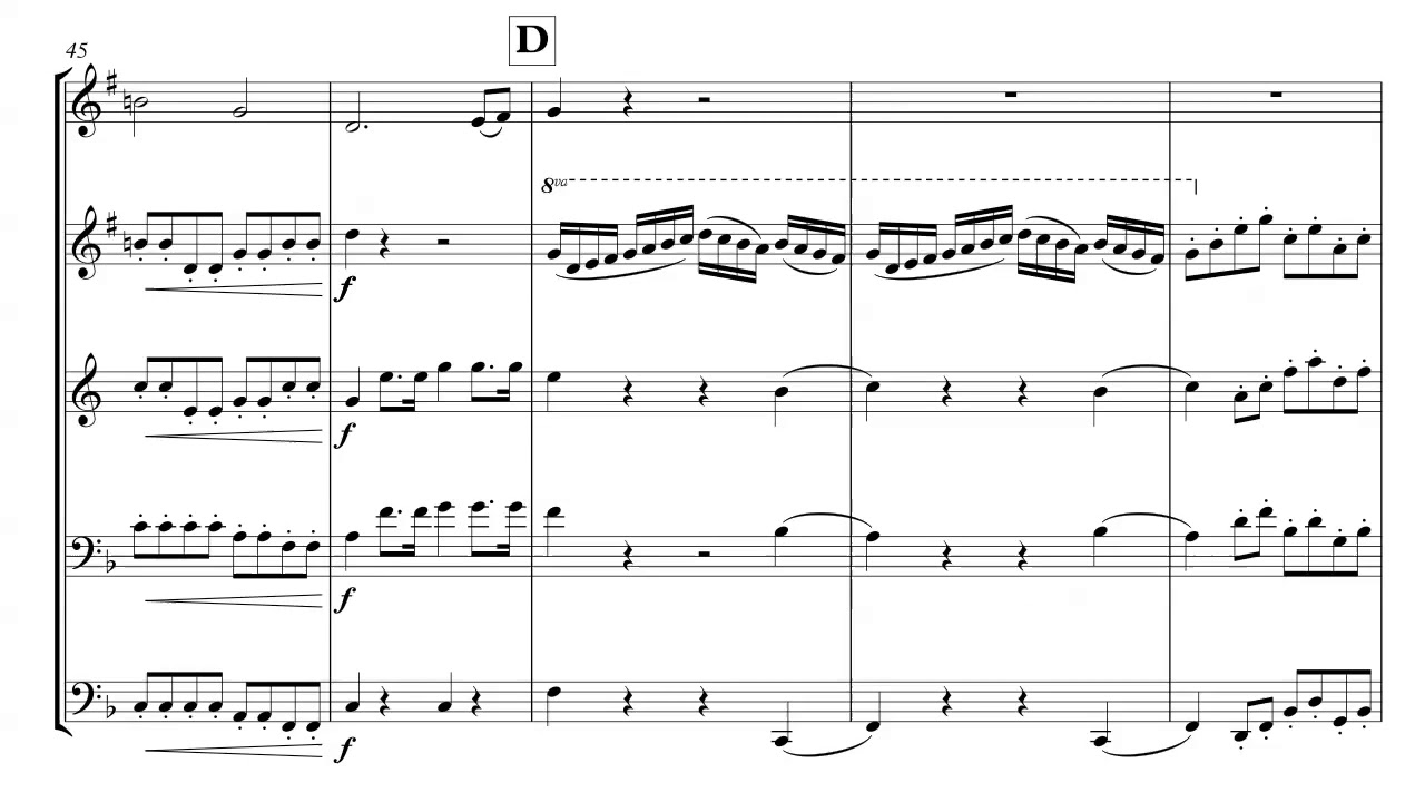 Queen Of The Night Aria - Brass Quintet