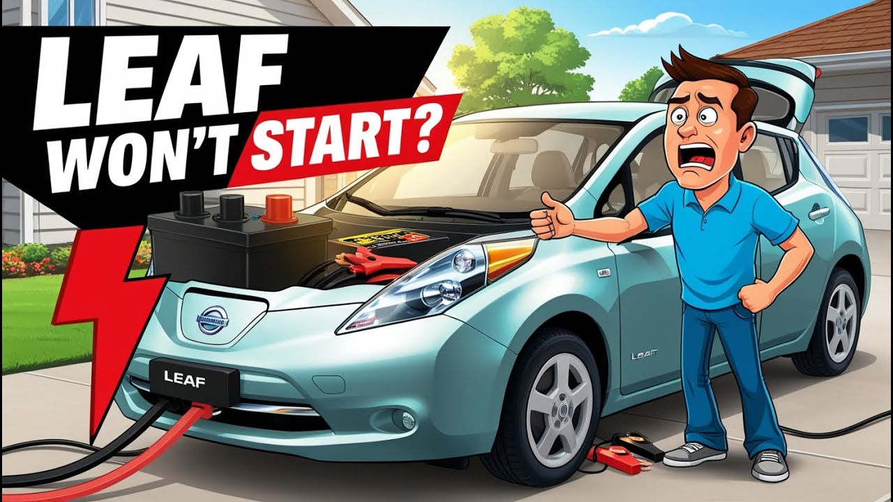 Nissan Leaf не заводится? Вот как быстро это исправить! | Аккумулятор 12 В?