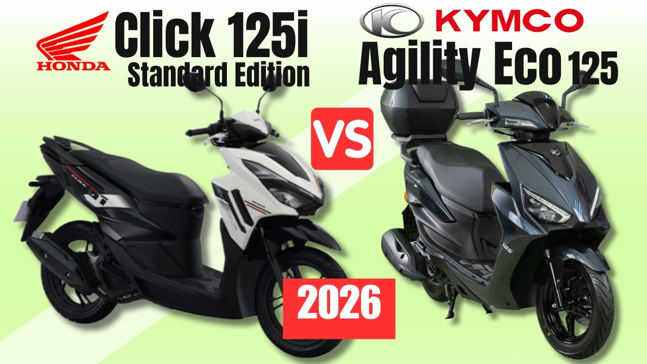 Honda Click 125 V4 Stndrd vs Kymco Agility Eco 125 | Side by Side Comparison | Specs & Price | 2026