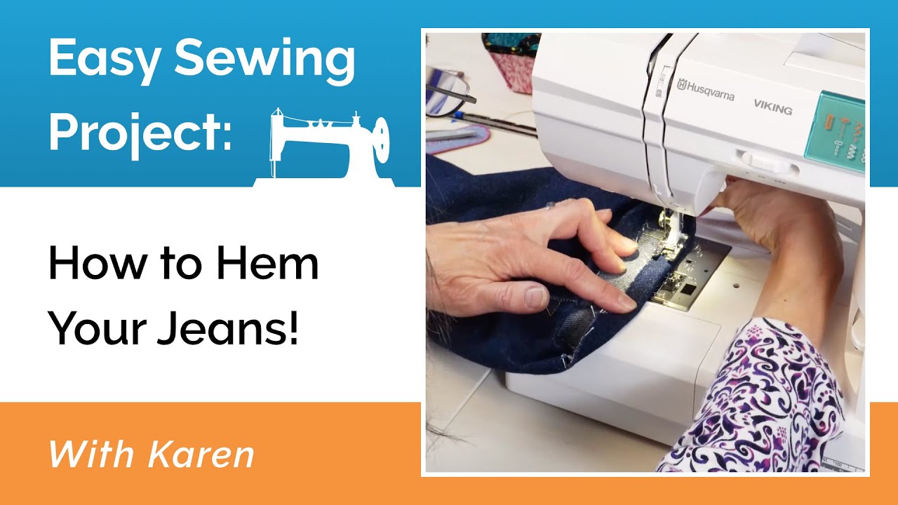Sewing Projects: How to Hem your Jeans!