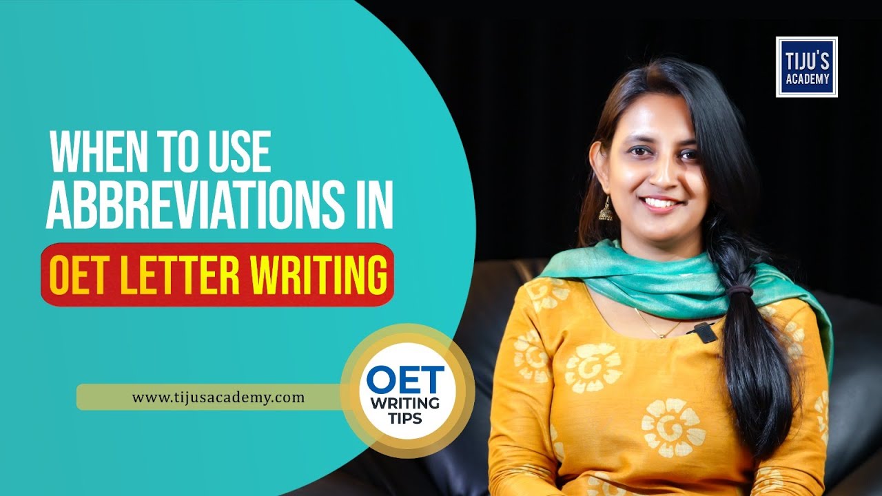 Using abbreviations in OET Letter writing | The Best OET Coaching Centre in India | Tiju's Academy