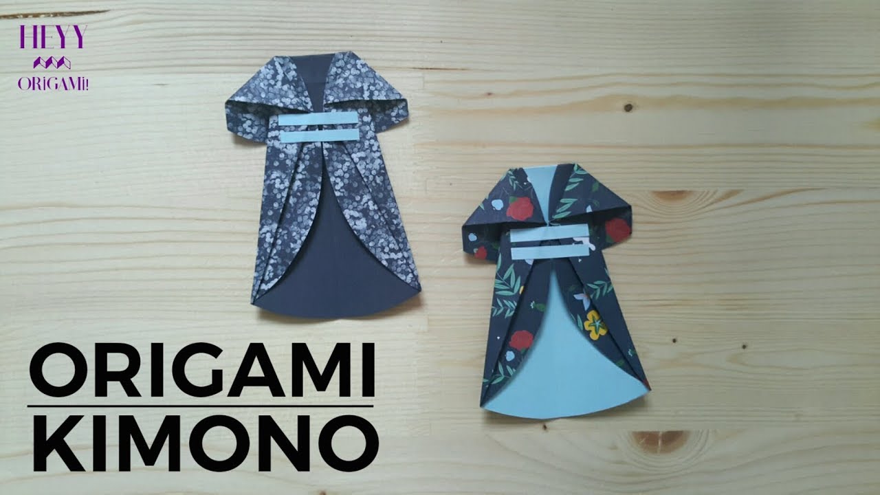 Origami Kimono-How to make simple origami kimono