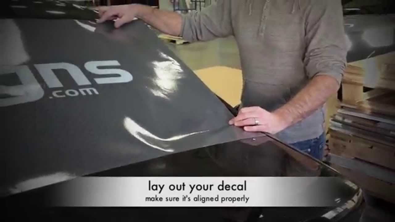 How to Install a Perforated Car Decal
