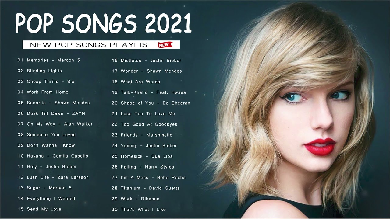 Pop Hits 2021 - Dua Lipa, Billie Eilish, Ariana Grande, Camila Cabello, Doja Cat, Taylor Swift