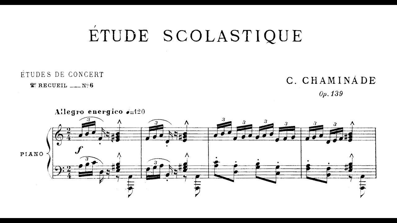 Cécile Chaminade - Étude scolastique, Op. 139