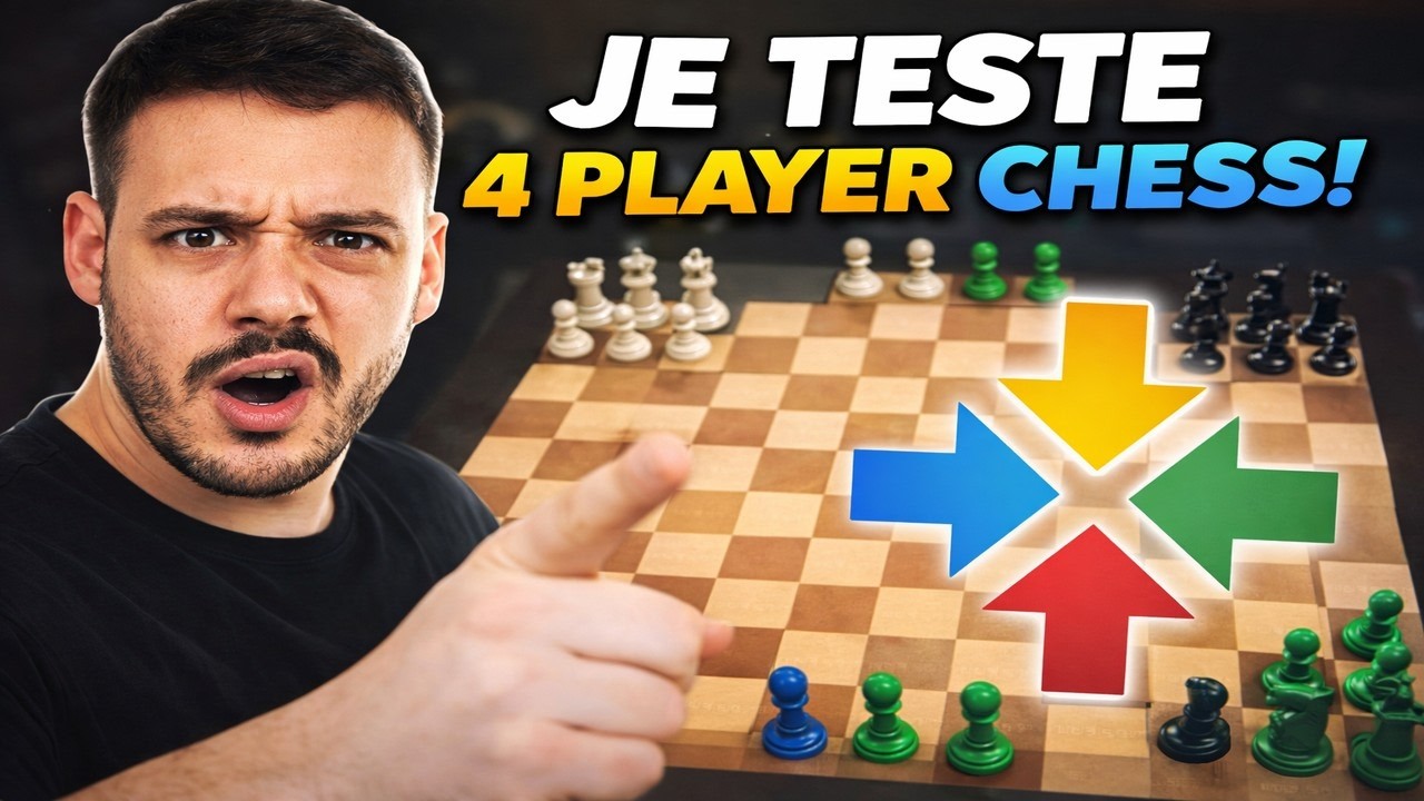 Je Teste Une Nouvelle Variante qui s'appelle 4 Player Chess (C'est pas ouf !)