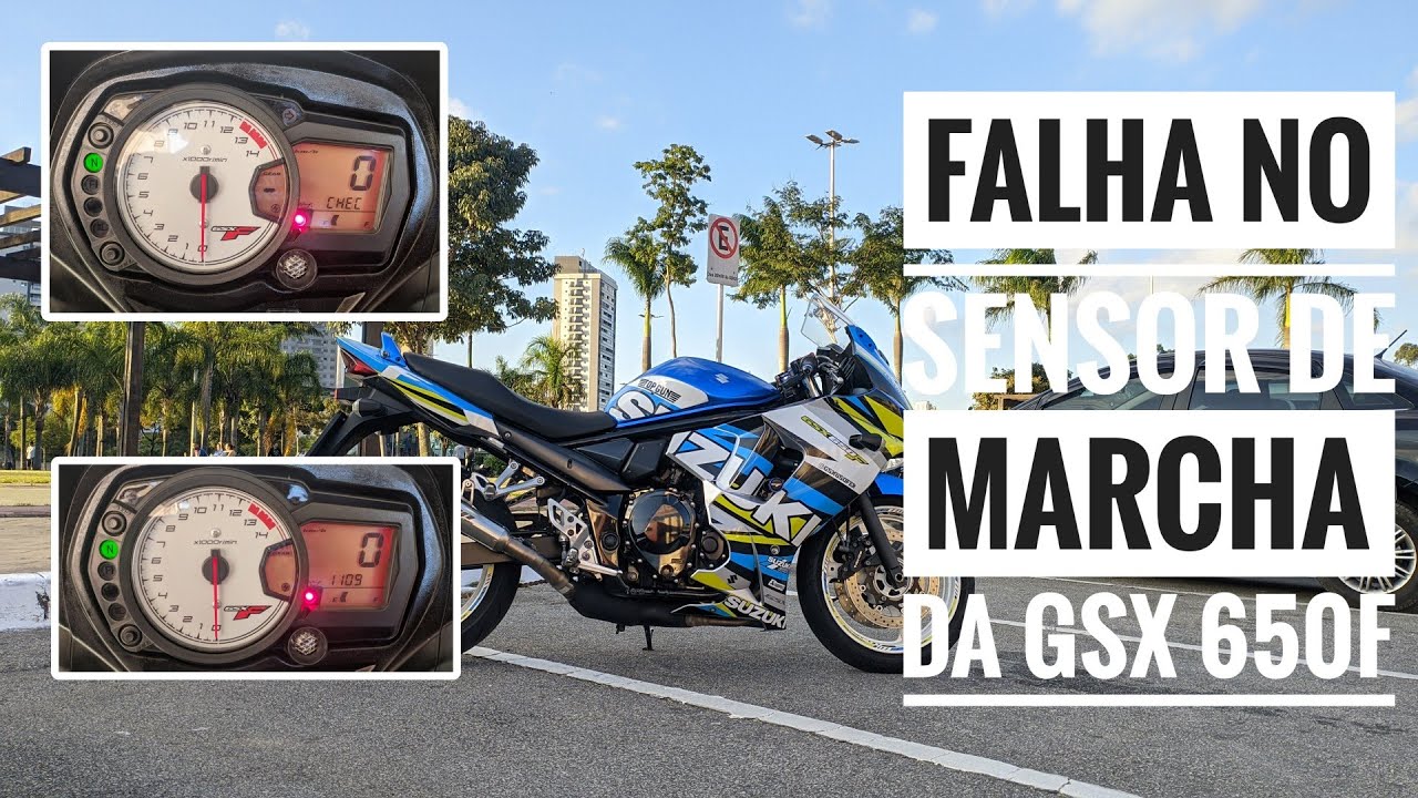 Falha no sensor de marcha da GSX650F