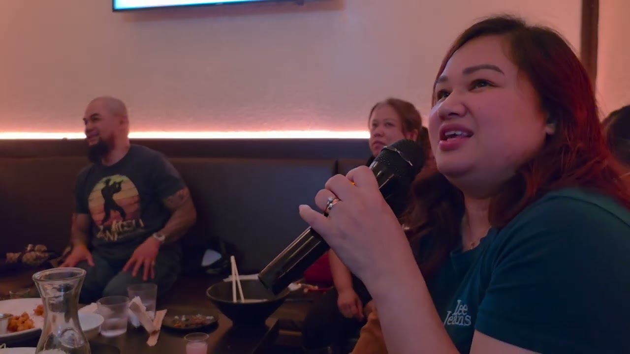 Karaoke night with fam