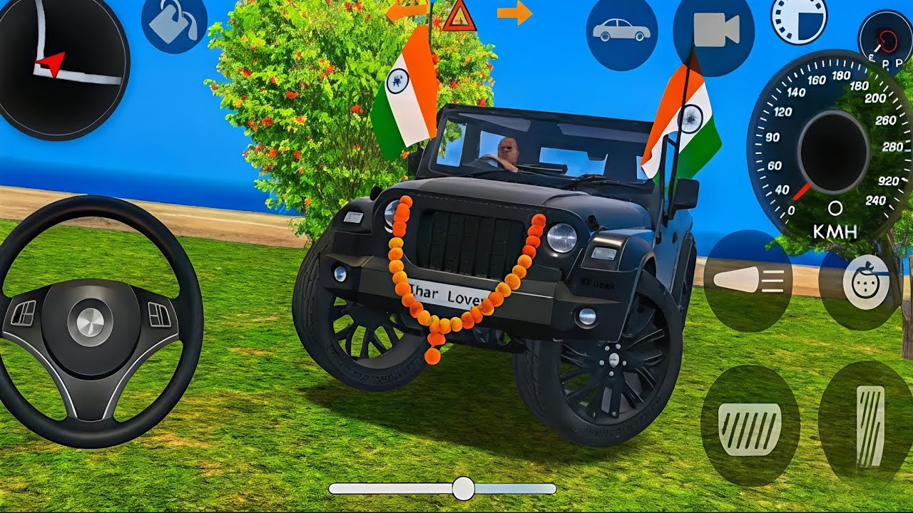 Modified Mahindra Thar Car Games: Indian Cars (Gadi Wala Game) - Car Gam