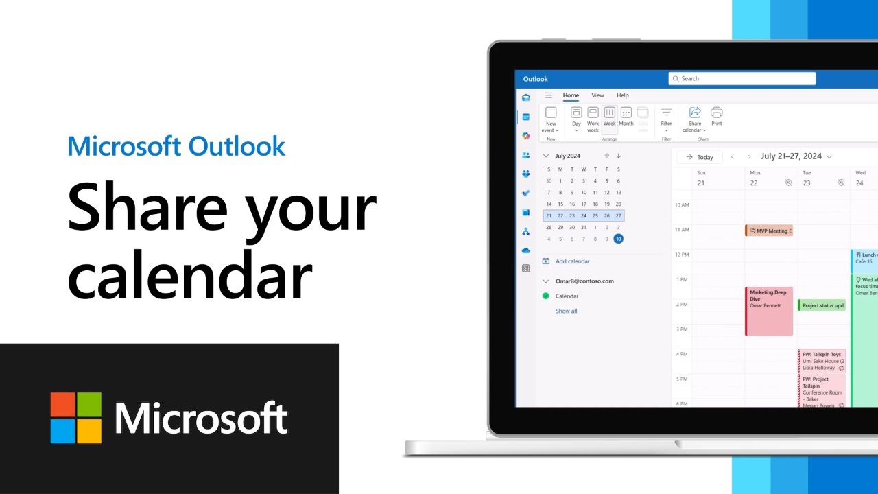 How to share your calendar - New Outlook for Windows