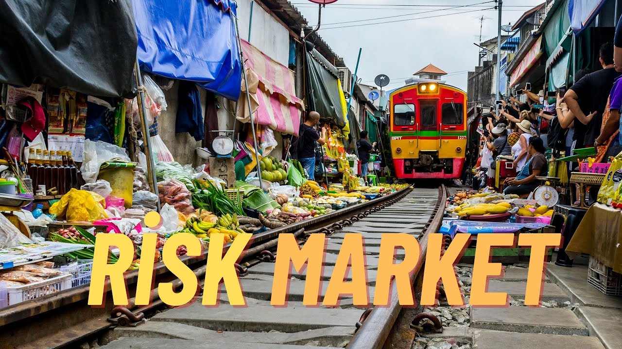 Riya Trênê Di Nav Dikanan re Derbas Dibe- Bazara Trenê ya MaeKlong/ TAYLEND