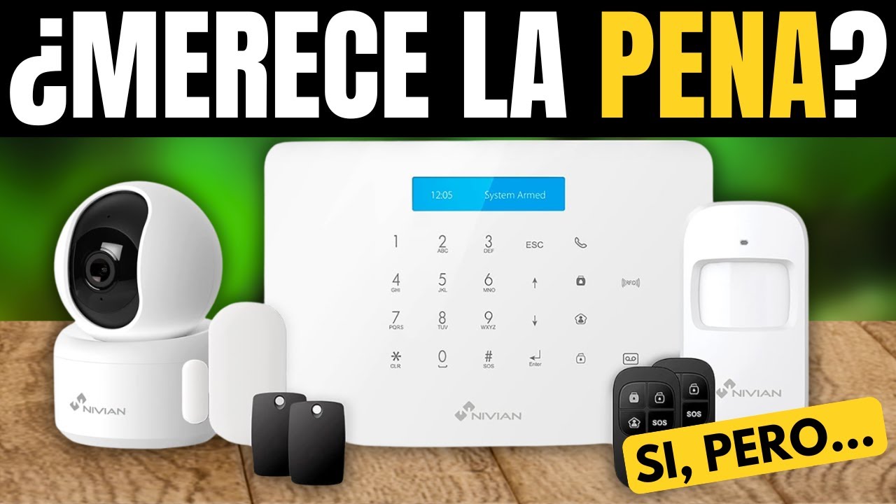 Nivian - Sistema de Alarma para Casa y Negocios Sin Cuotas Mensuales | Kit de Alarma WiFi/GSM