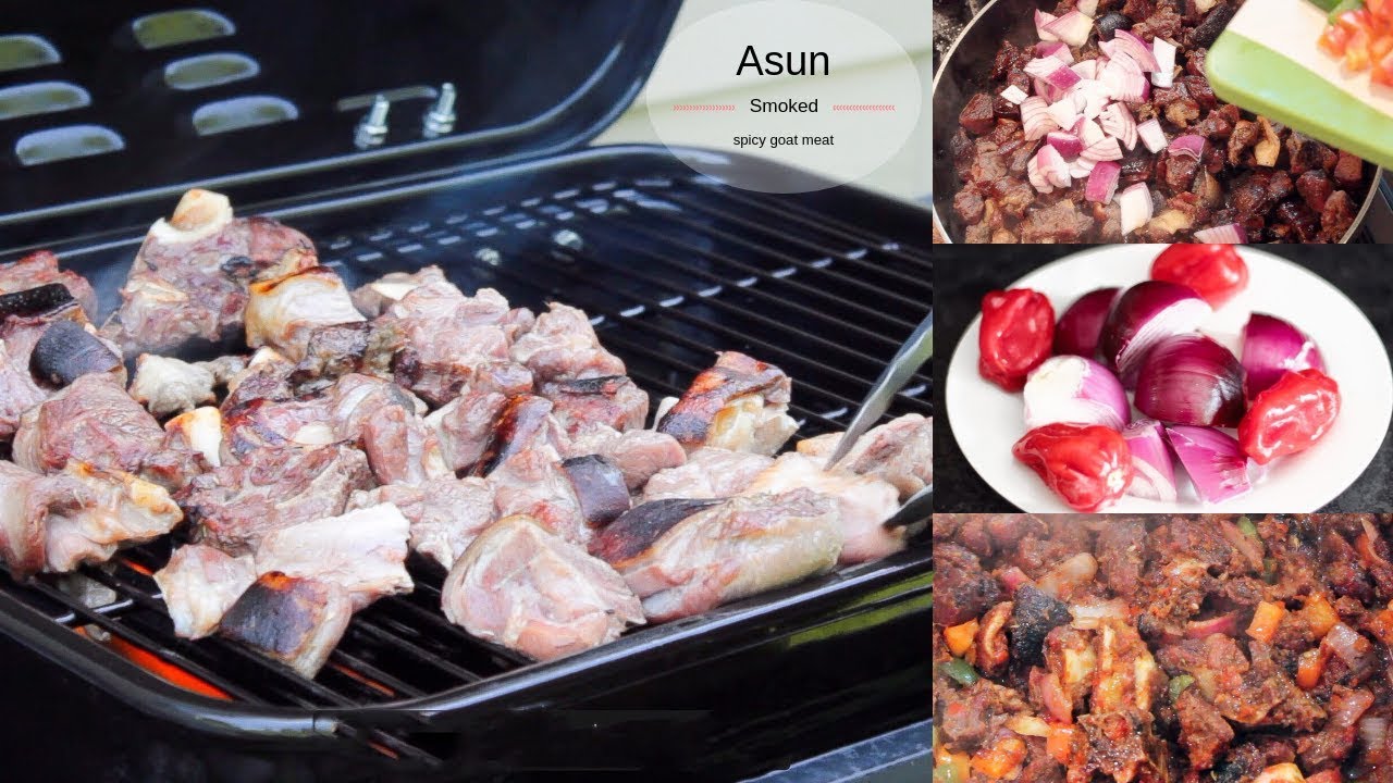 SPICY SAUCY ASUN RECIPE - SMOKED/GRILLED GOAT MEAT