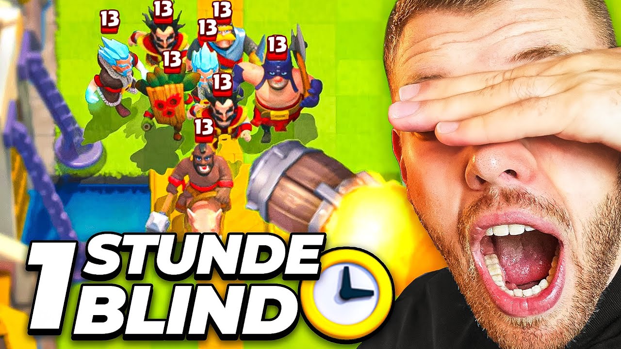 1 STUNDE LANG *BLIND* DECKS BAUEN...😫 (geht schief) | Clash Royale Deutsch