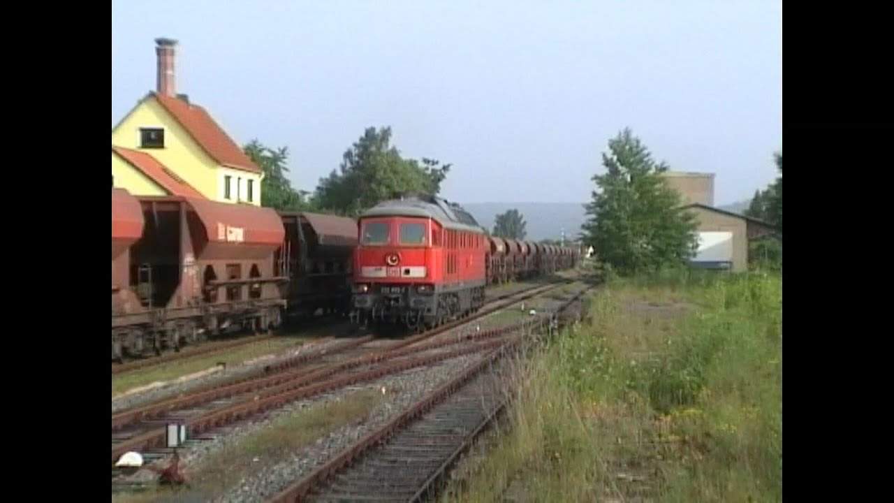 232 693-2 mit leerem Kieszug nach Immelborn