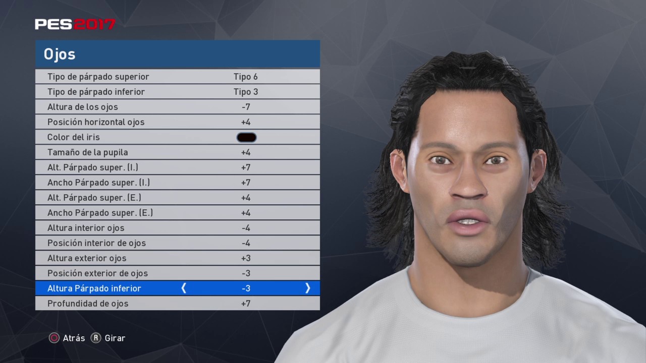 PES 2017 Ronaldinho amazing face + stats | How to create