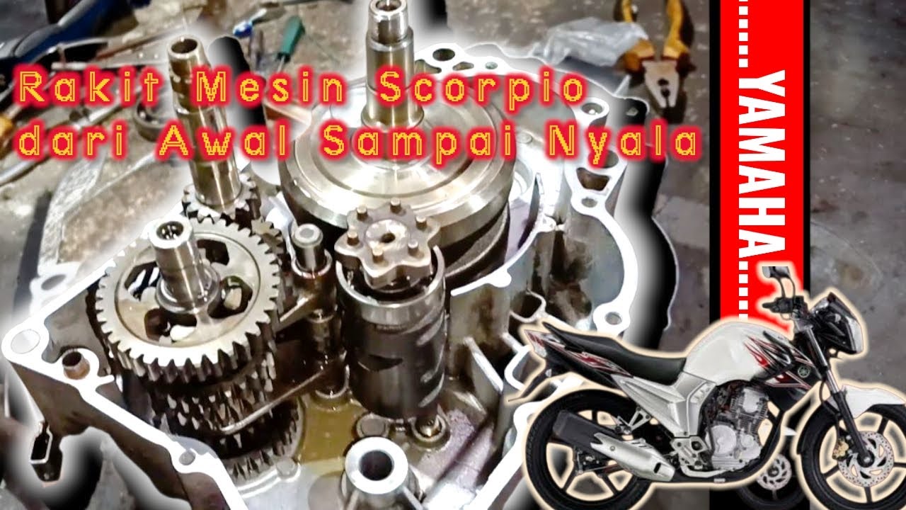 Step By Step Rakit Mesin Yamaha Scorpio dari Awal Sampai Nyala! 🔧🔥