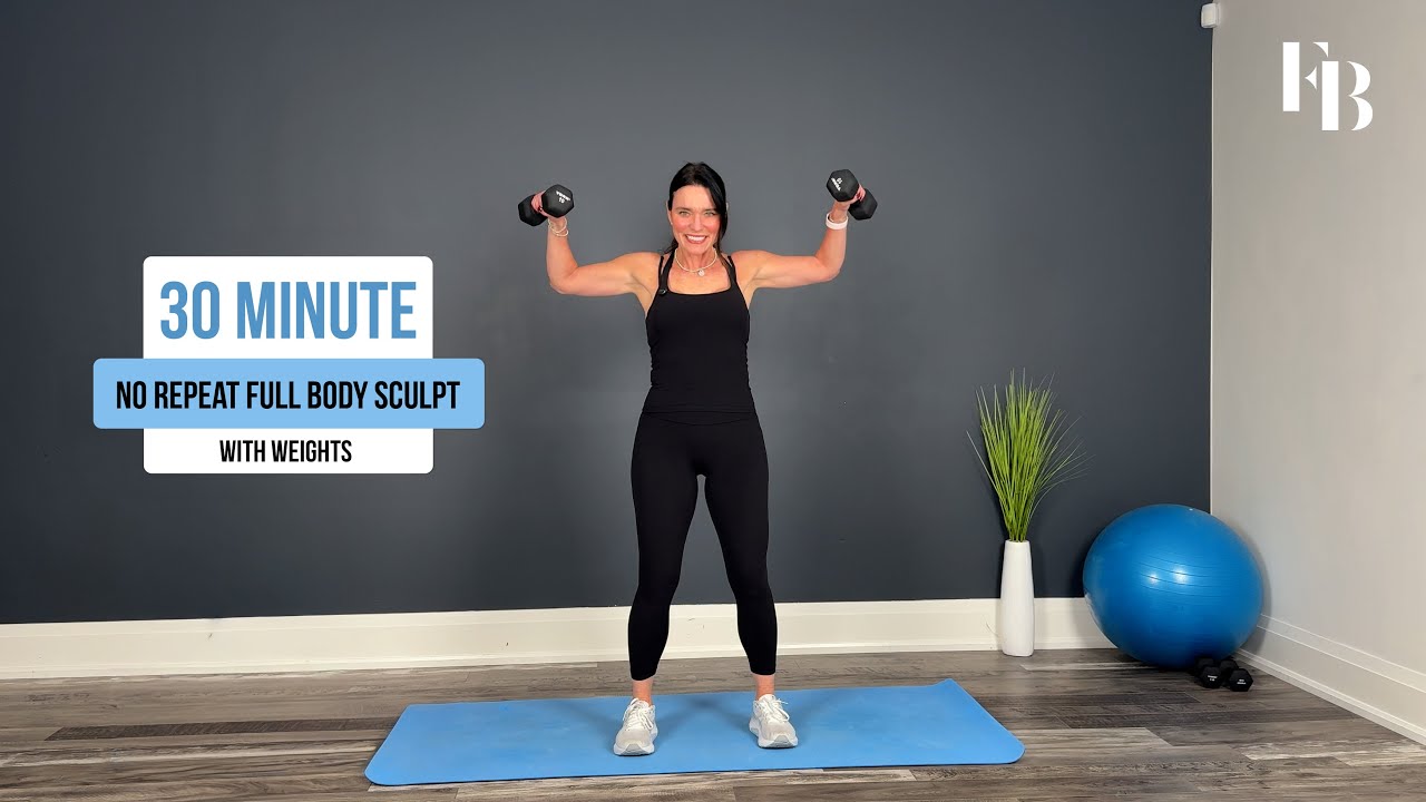 30-Min Full-Body Sculpt Workout | NO REPEAT