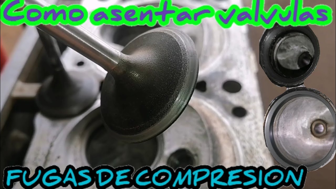 asentar valvulas correctamente fácil y rápido // como detectar fuga de compresión en las cabeza