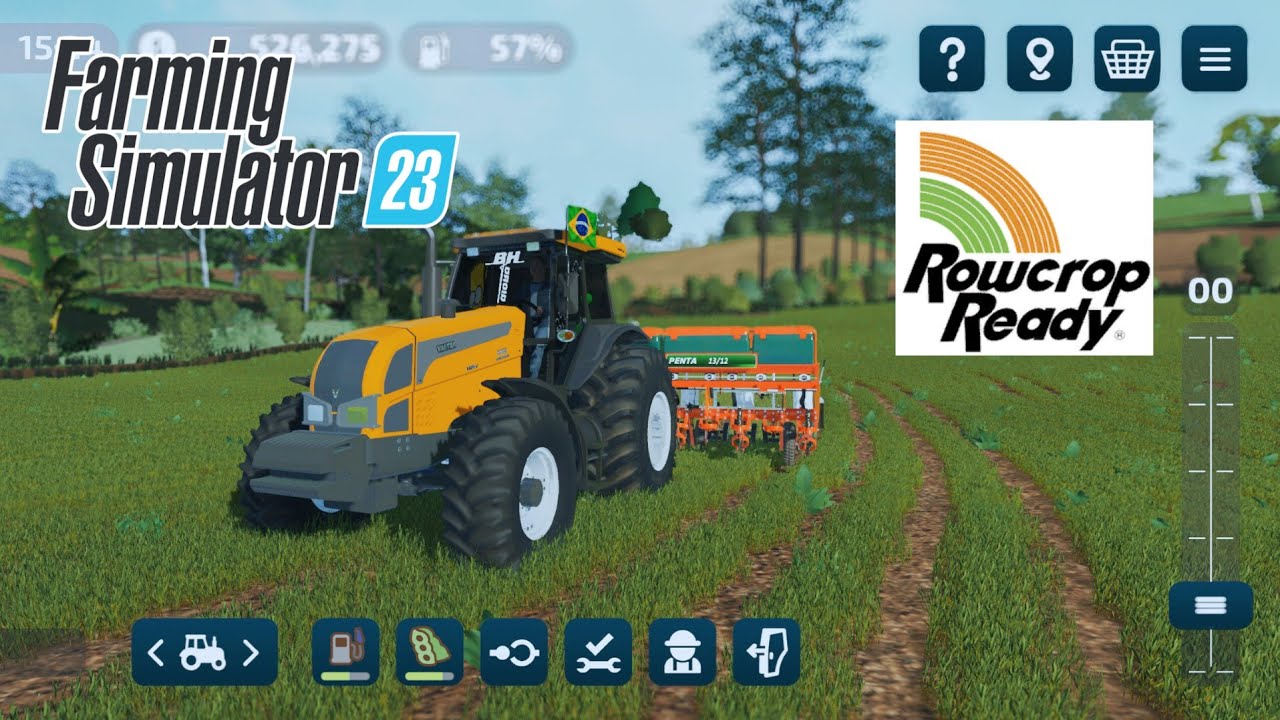 SÍTIO PRIMAVERA FS23 COM  ROW CROP/AGORA COM PLANTIO MAIS REALISTA.#fs23 #fs22 #fs19 #fs25 