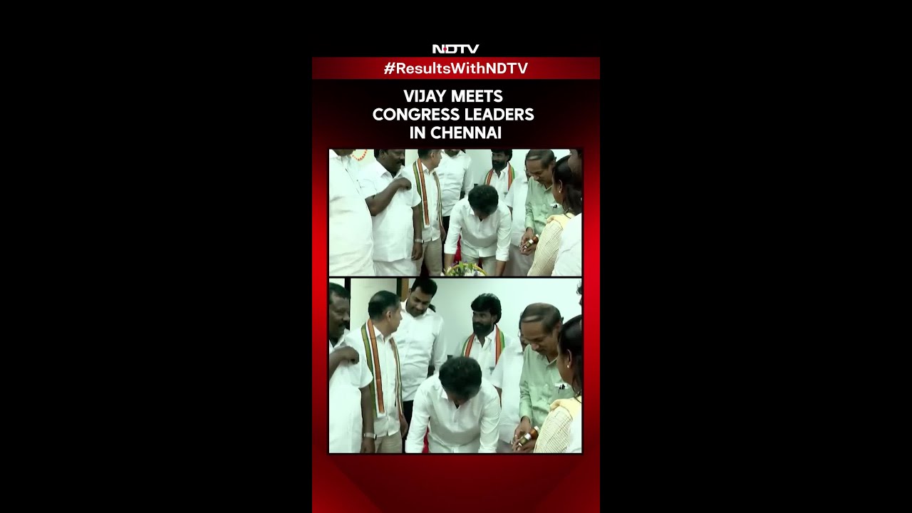 Vijay Meets Congress Leaders At TVK Office In Chennai