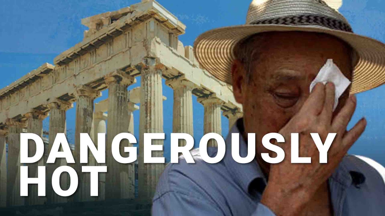 Tourists in Greece battle ‘dangerous’ heatwave