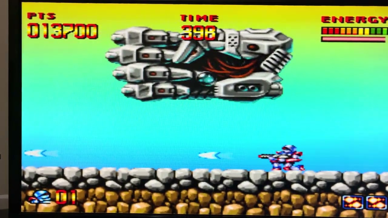 Bora jogar Super Turrican do Snes 