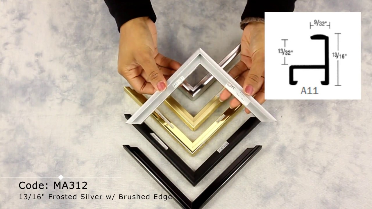 Corner Samples - Custom-made Metal Picture Frames: 13/16