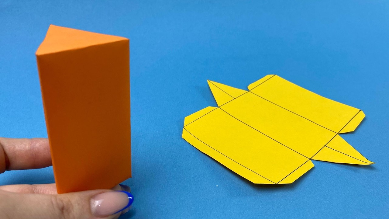 Как сделать треугольную призму | Простое руководство по созданию 3D-фигур 📐✨