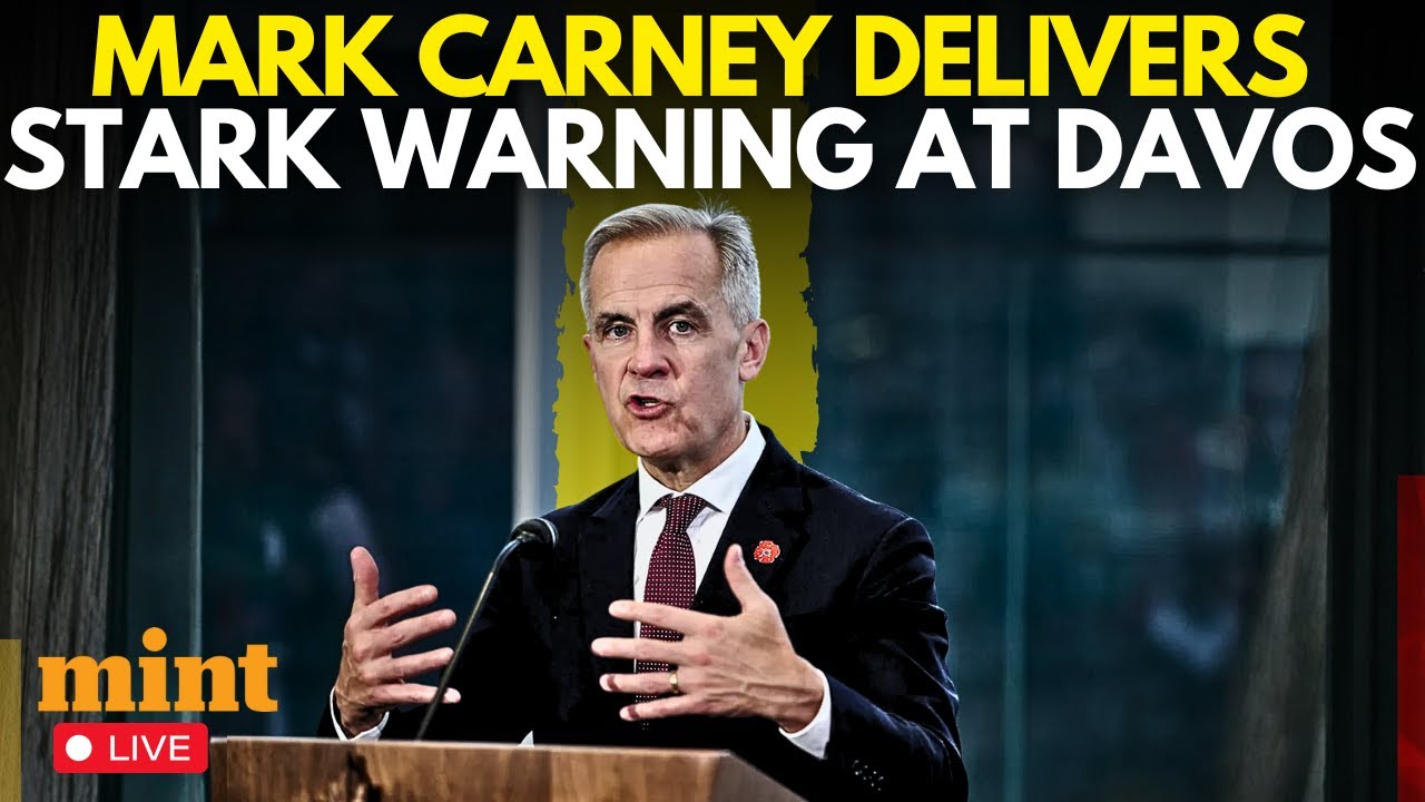 Mark Carney LIVE: Canadian PM Addresses Davos Amid Trump, Greenland Tensions | Europe | WEF Davos