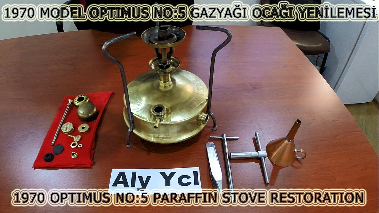 1970 Optimus no 5 gaz ocağı yenilemesi - Optimus no 5 kerosene stove restoration
