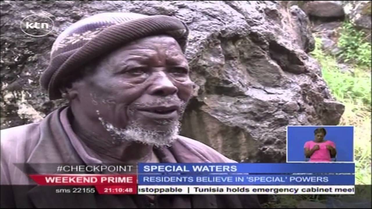 Special waters: Residents of Keben, Nandi County enjoy water with special properties