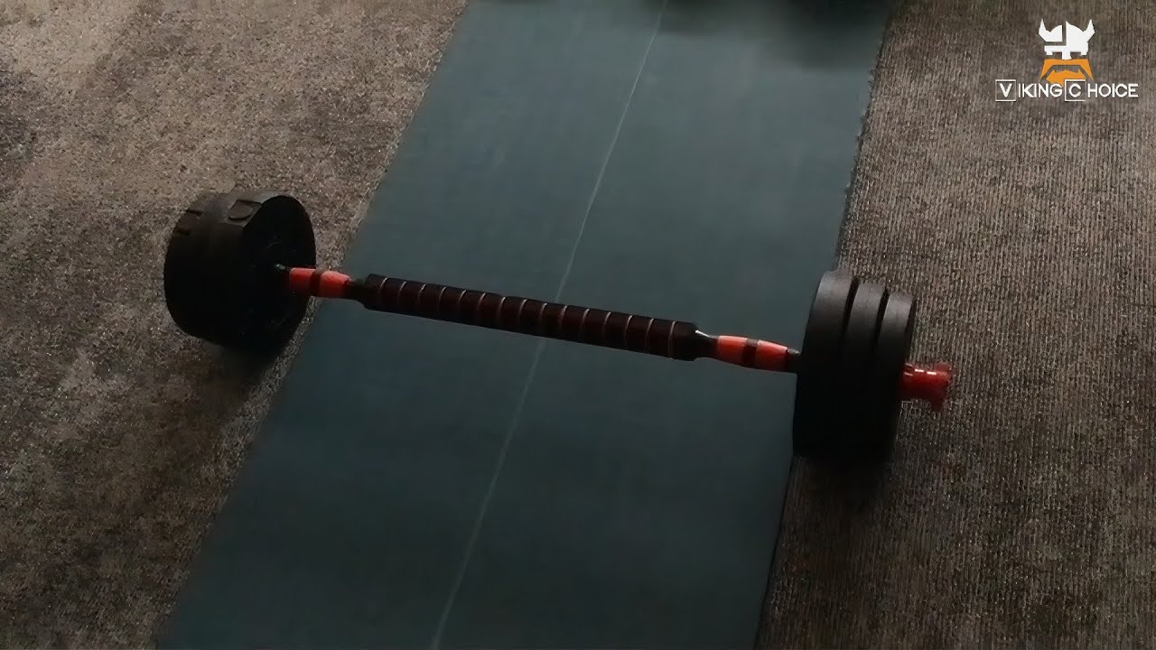 Viking Sports verstelbare halterset 20 kg – Dumbbell en barbell in één | Perfect voor thuisfitness!