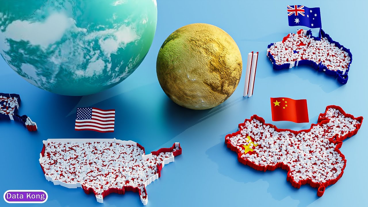 Countries Size Comparison VS Monaco