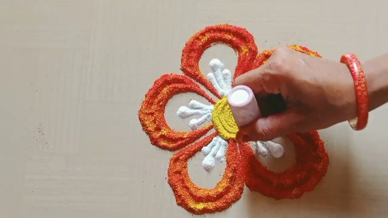 झटपट पटापट काढण्यासाठी वेगवेगळ्या अतिशय सुंदर ३ रांगो्ळी डिझाईन 