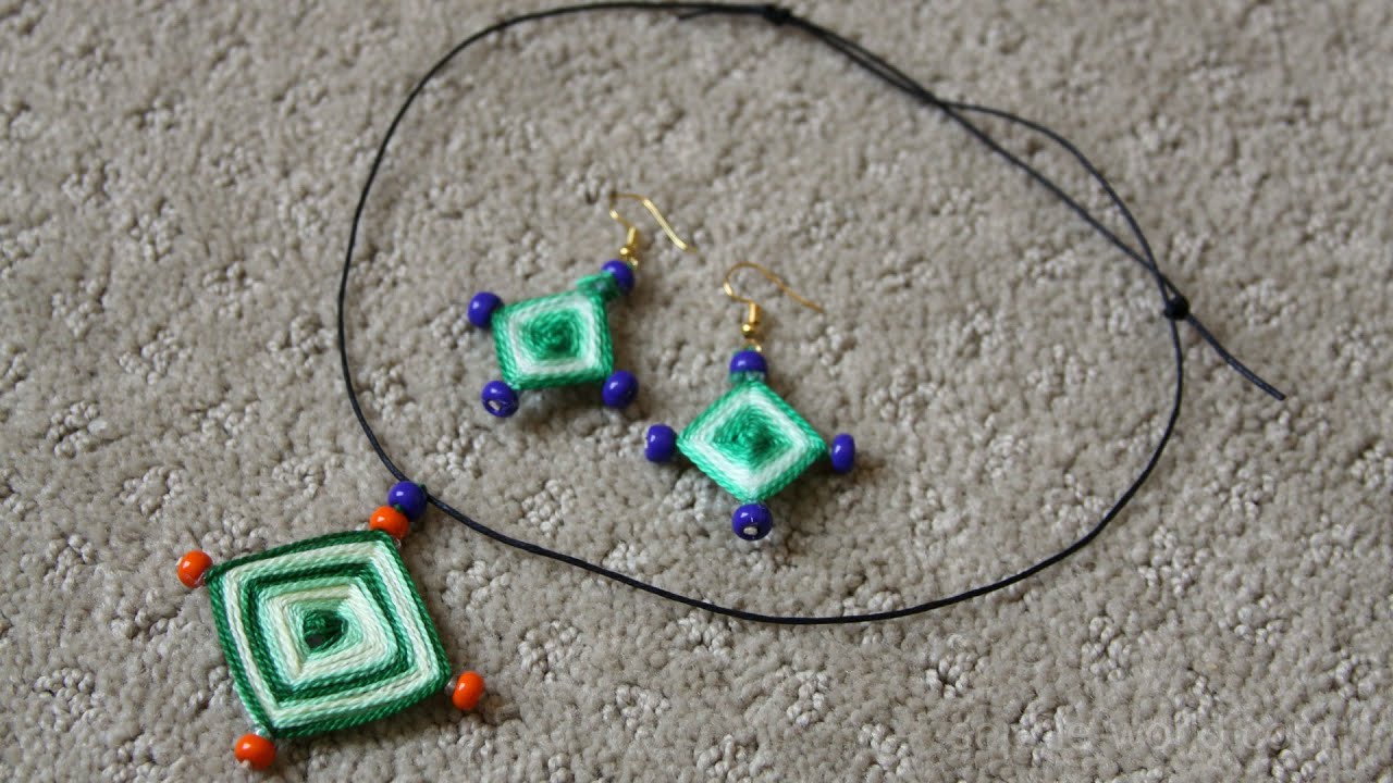 How to Make a God's Eye Necklace | Sophie's World