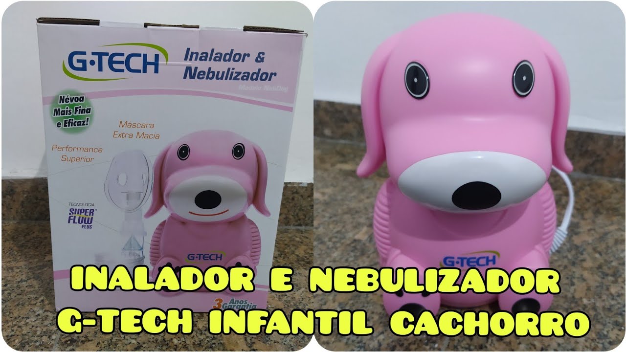 UNBOXING E RESENHA - INALADOR E NEBULIZADOR G-TECH INFANTIL CACHORRO NEBDOG #resenha #maio2022