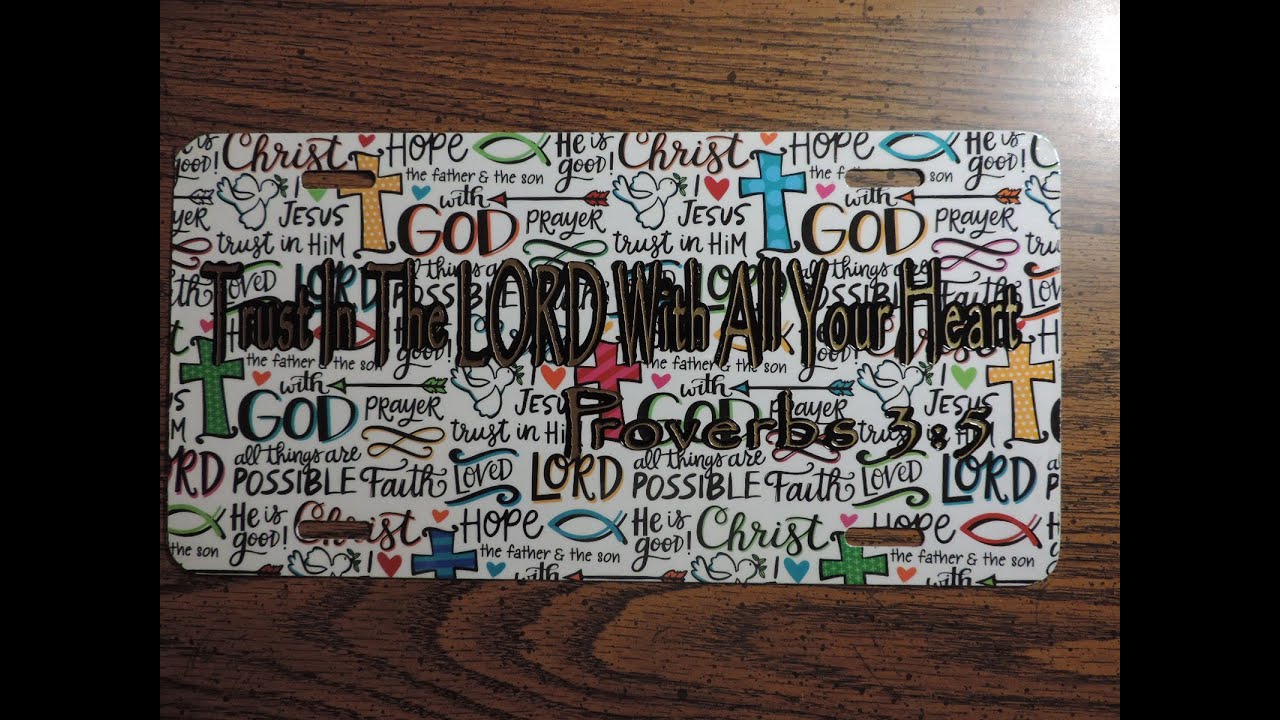 How to Customize License Plate with Pre Printed Paper