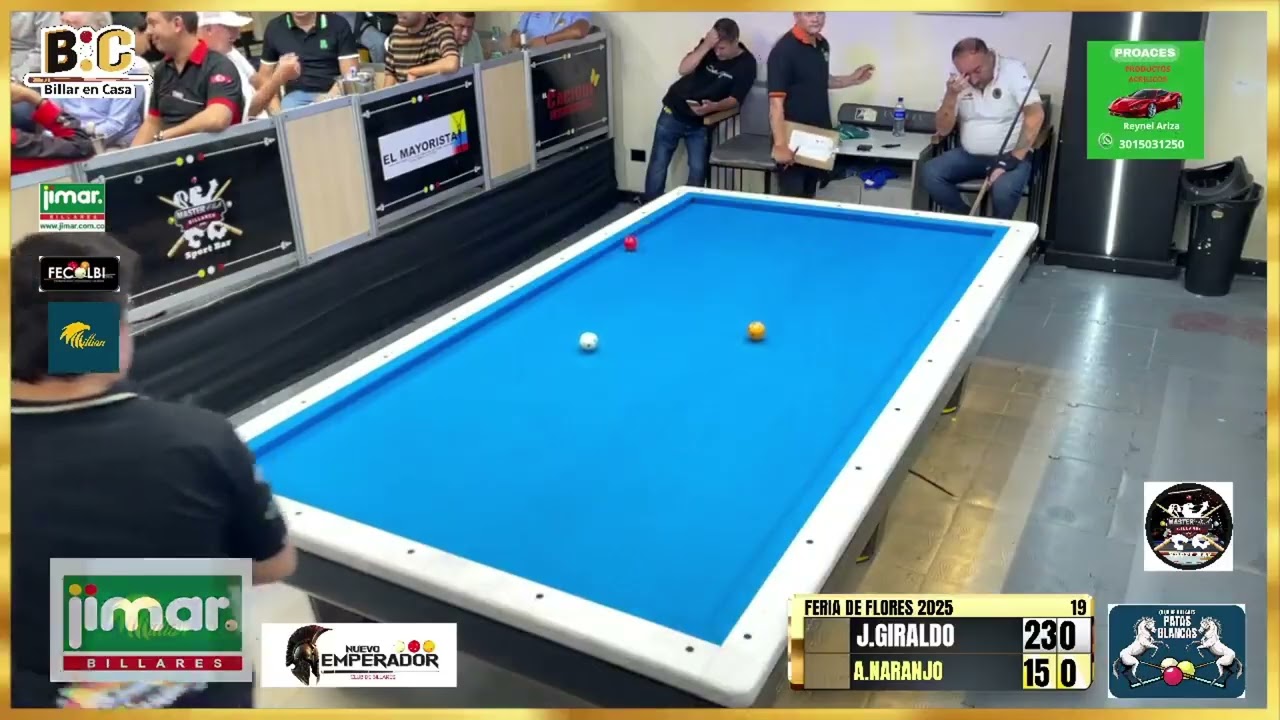 Jose Luis Giraldo vs Andres Naranjo | Billar En Casa HD