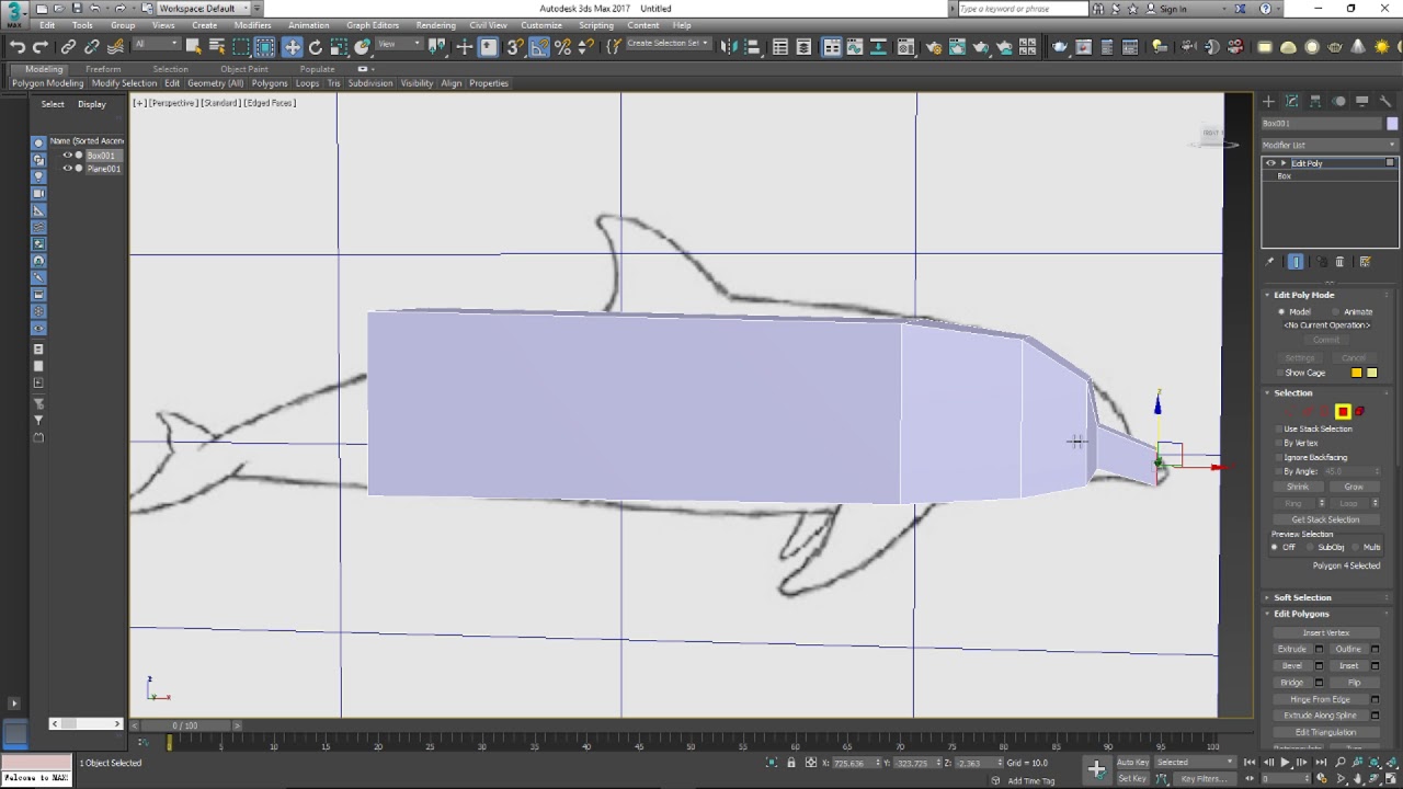 3ds Max tutorial - edit poly