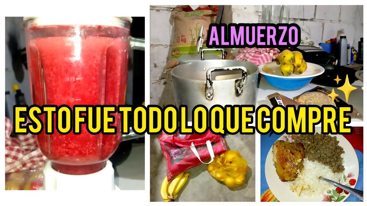 Compra Quincenal🍓🍞 + Almuerzo🍛 😋