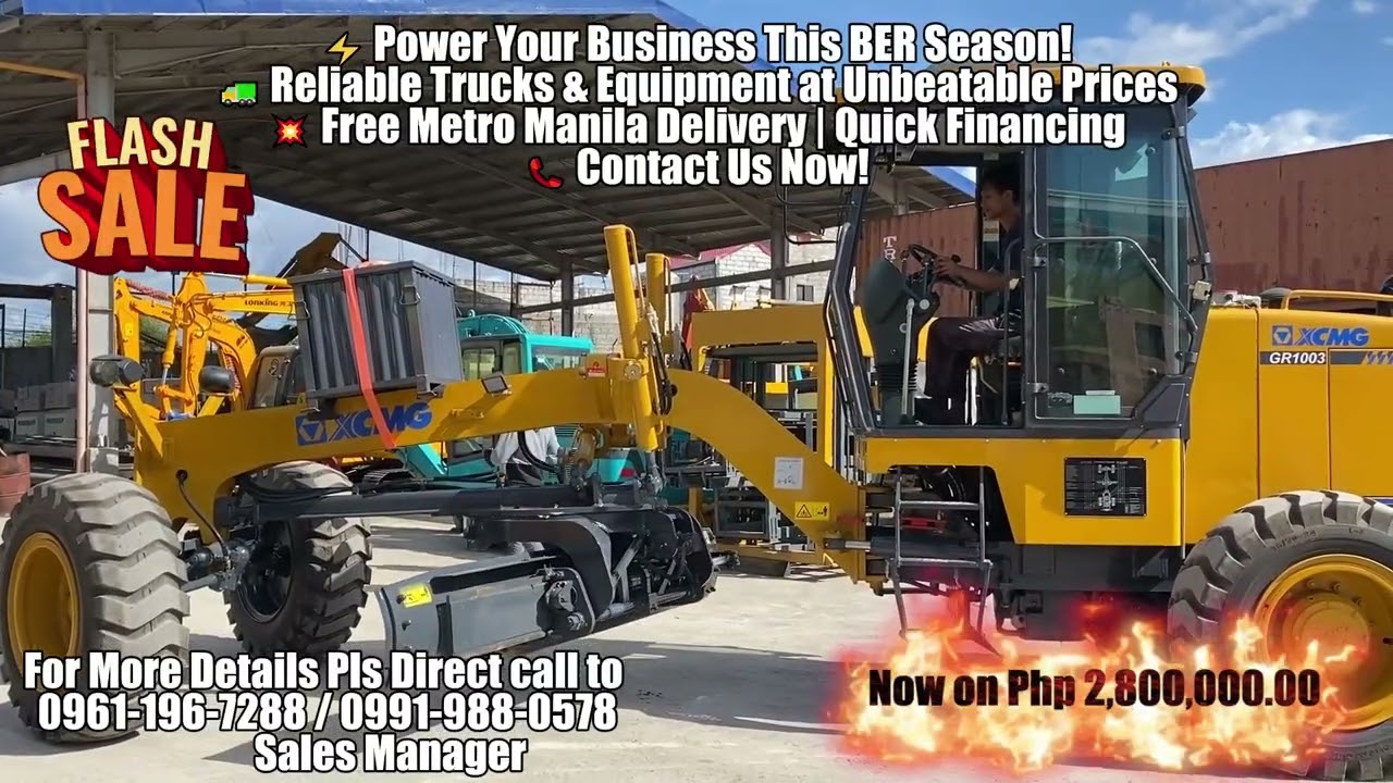 XCMG GR1003 MOTOR GRADER 10FT. BLADE WEICHAI ENGINE #heavyequipment #motorgrader #xcmg #fyp #fypシ
