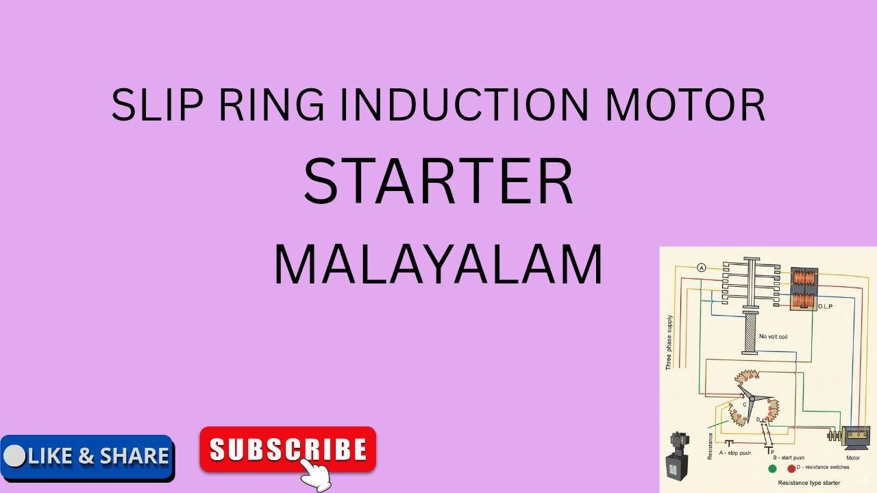 SLIP RING INDUCTION MOTOR STARTER |MALAYALAM |INDUCTION MOTOR|@NATHSELECTRICALACADEMY