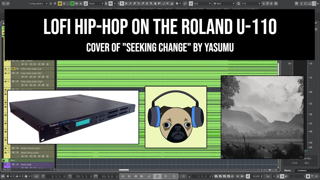 Roland U-110 PCM Sound Module Demo (cover of 