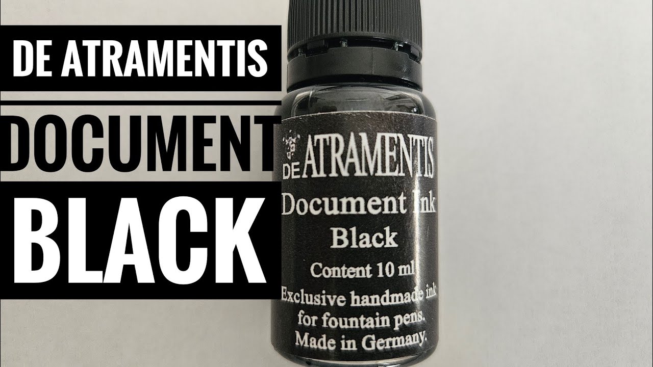 De Atramentis Document Black Fountain Pen Ink